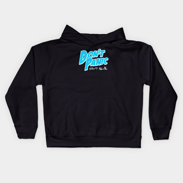 Don't panic 2x Kids Hoodie by undergroundART